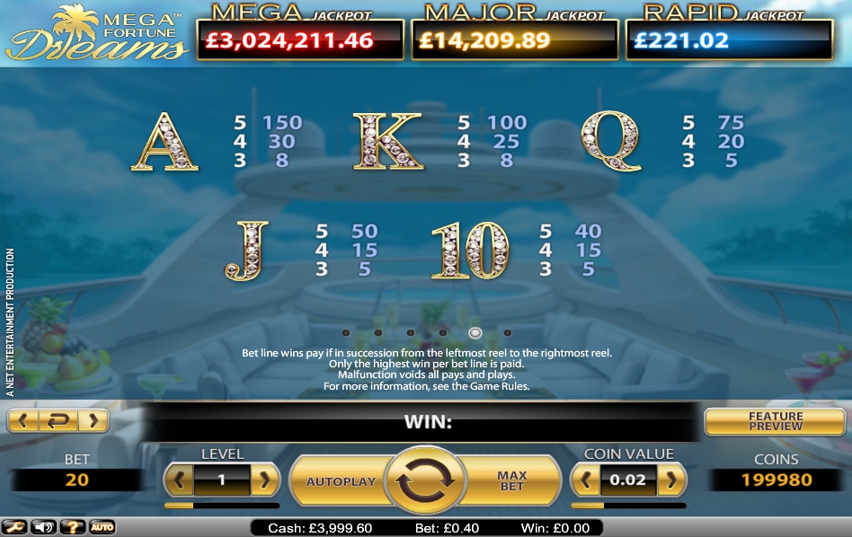 mega fortune dreams slot machine detail image 3