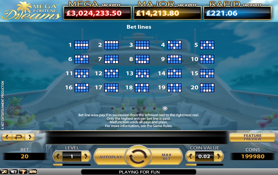 mega fortune dreams slot machine detail image 2