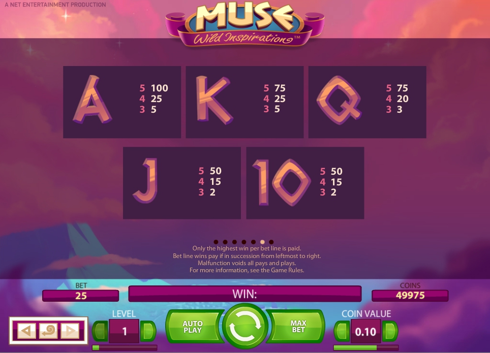 muse wild inspiration slot machine detail image 1