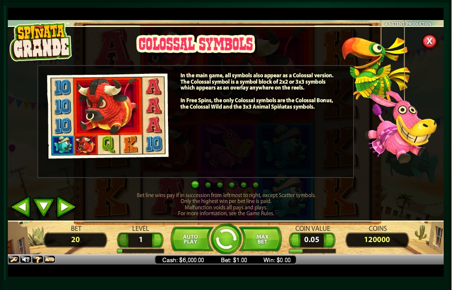 spinata grande slot machine detail image 5