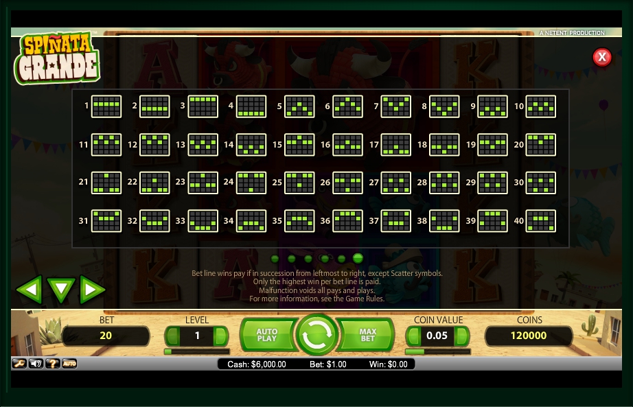 spinata grande slot machine detail image 0