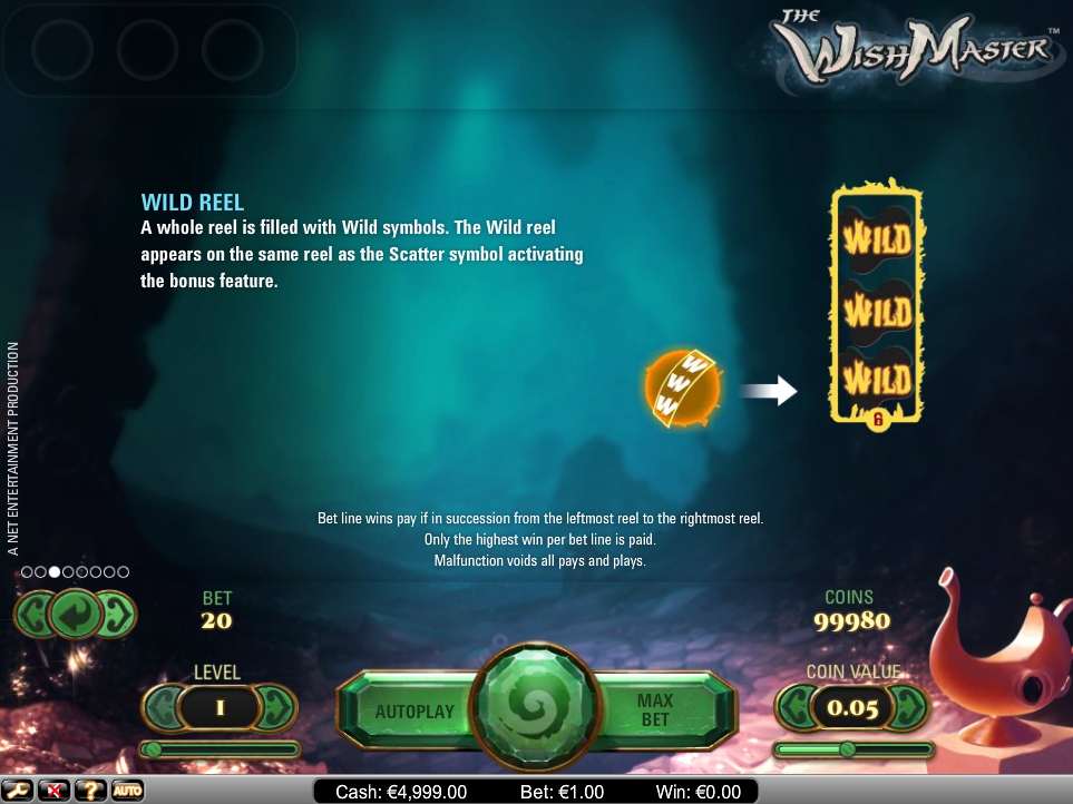 the wish master slot machine detail image 5