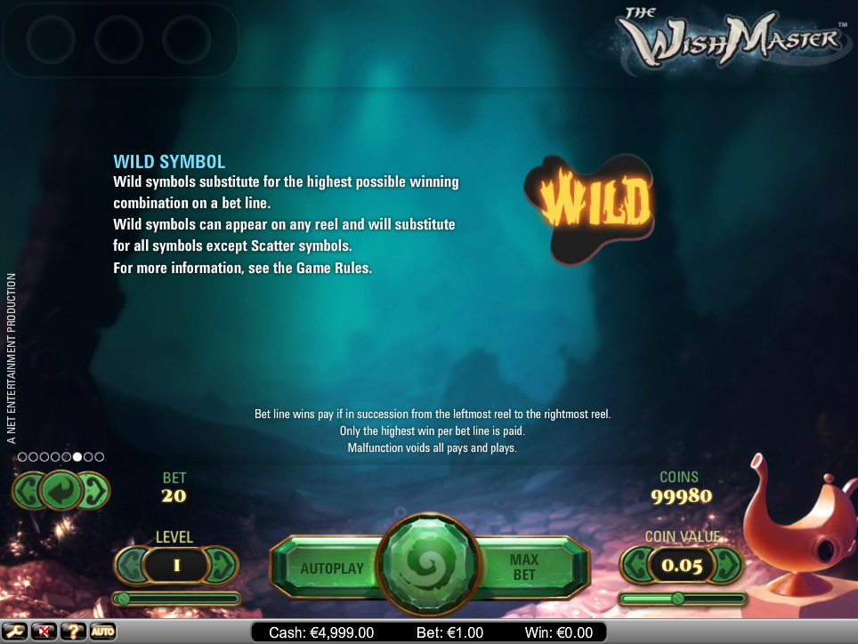 the wish master slot machine detail image 2