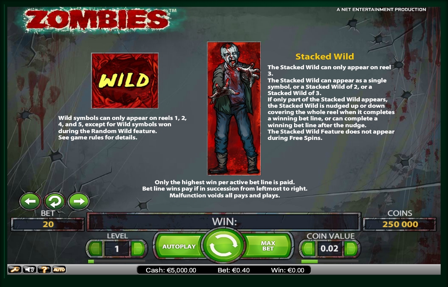 zombies slot machine detail image 3