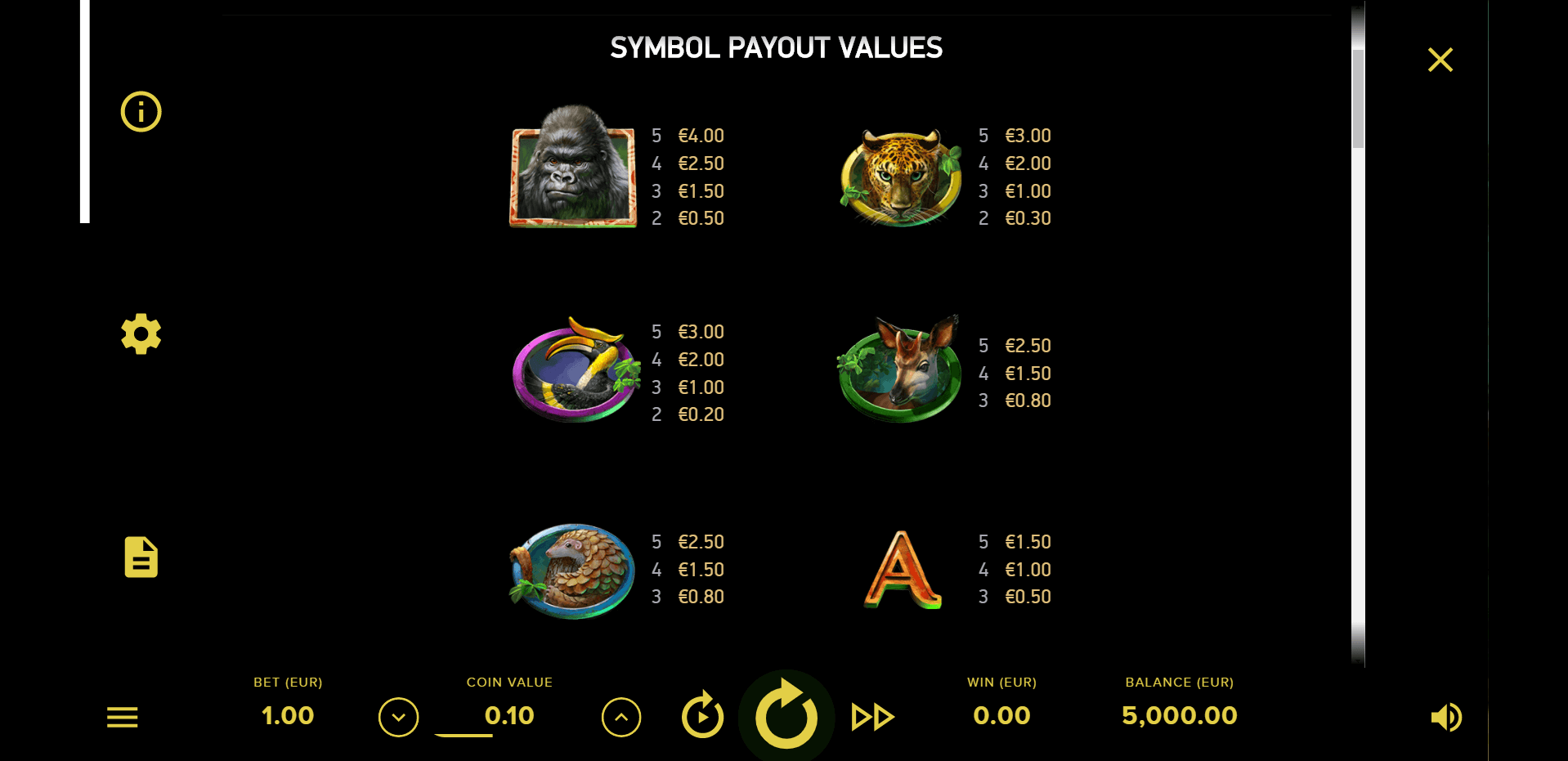 gorilla kingdom slot machine detail image 0