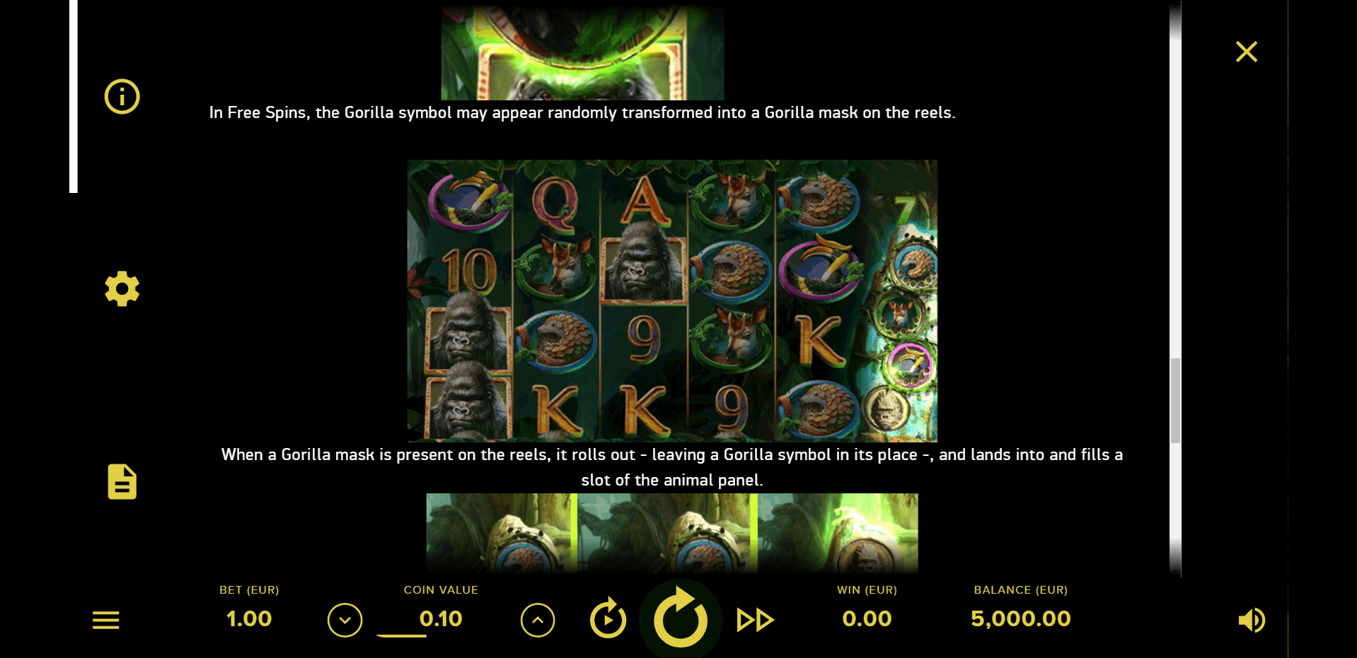 gorilla kingdom slot machine detail image 4