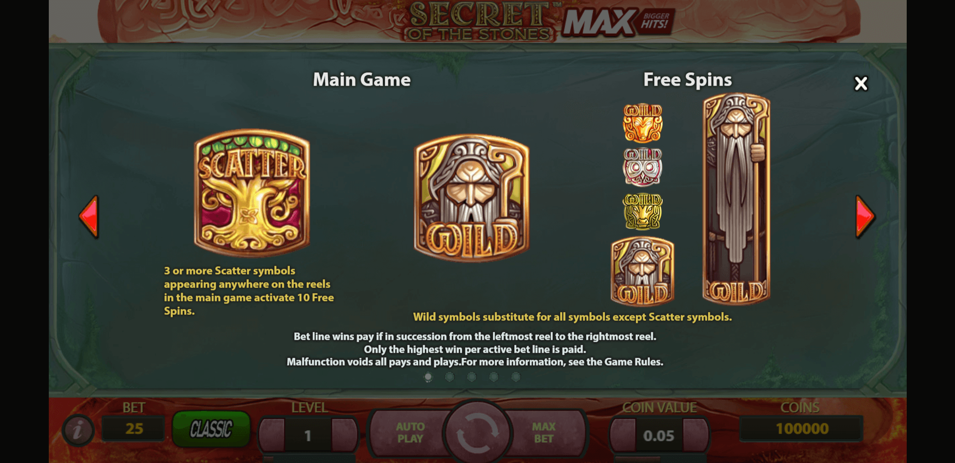 secret of the stones max slot machine detail image 0