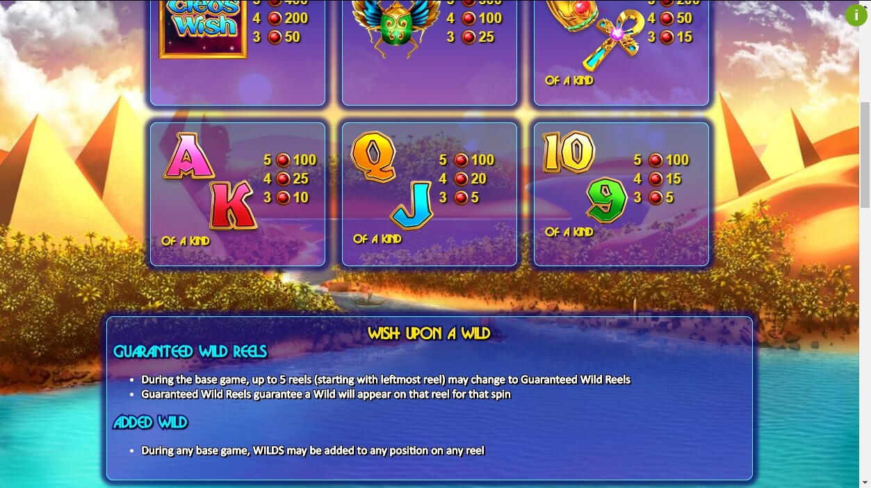 cleos wish slot machine detail image 3