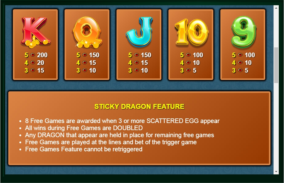 dragon drop slot machine detail image 3