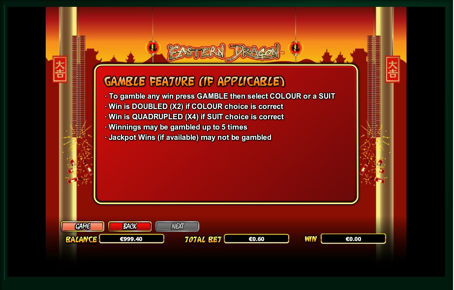 eastern dragon slot machine detail image 0