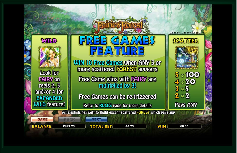 fairies forest slot machine detail image 5