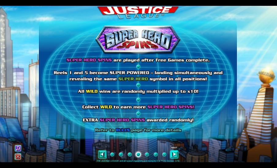 justice league slot machine detail image 3