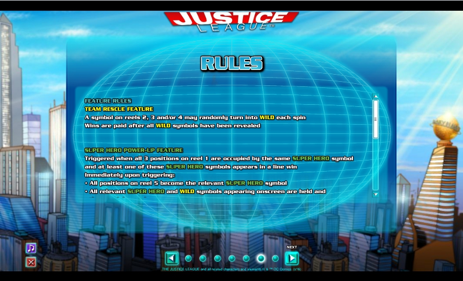 justice league slot machine detail image 1