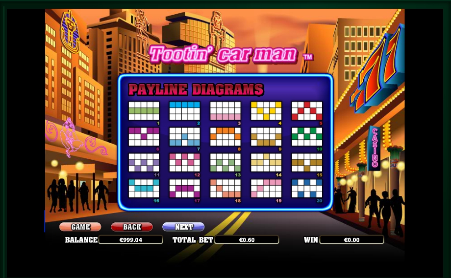 tootin car man slot machine detail image 1