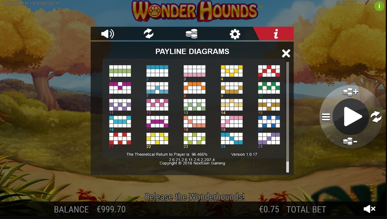 wonder hounds slot machine detail image 0