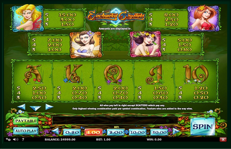 enchanted crystals slot machine detail image 0