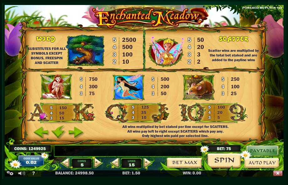 enchanted meadow slot machine detail image 2