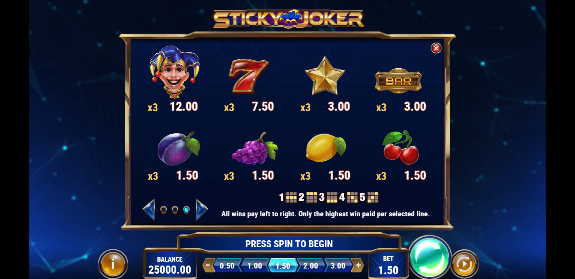 sticky joker slot machine detail image 2
