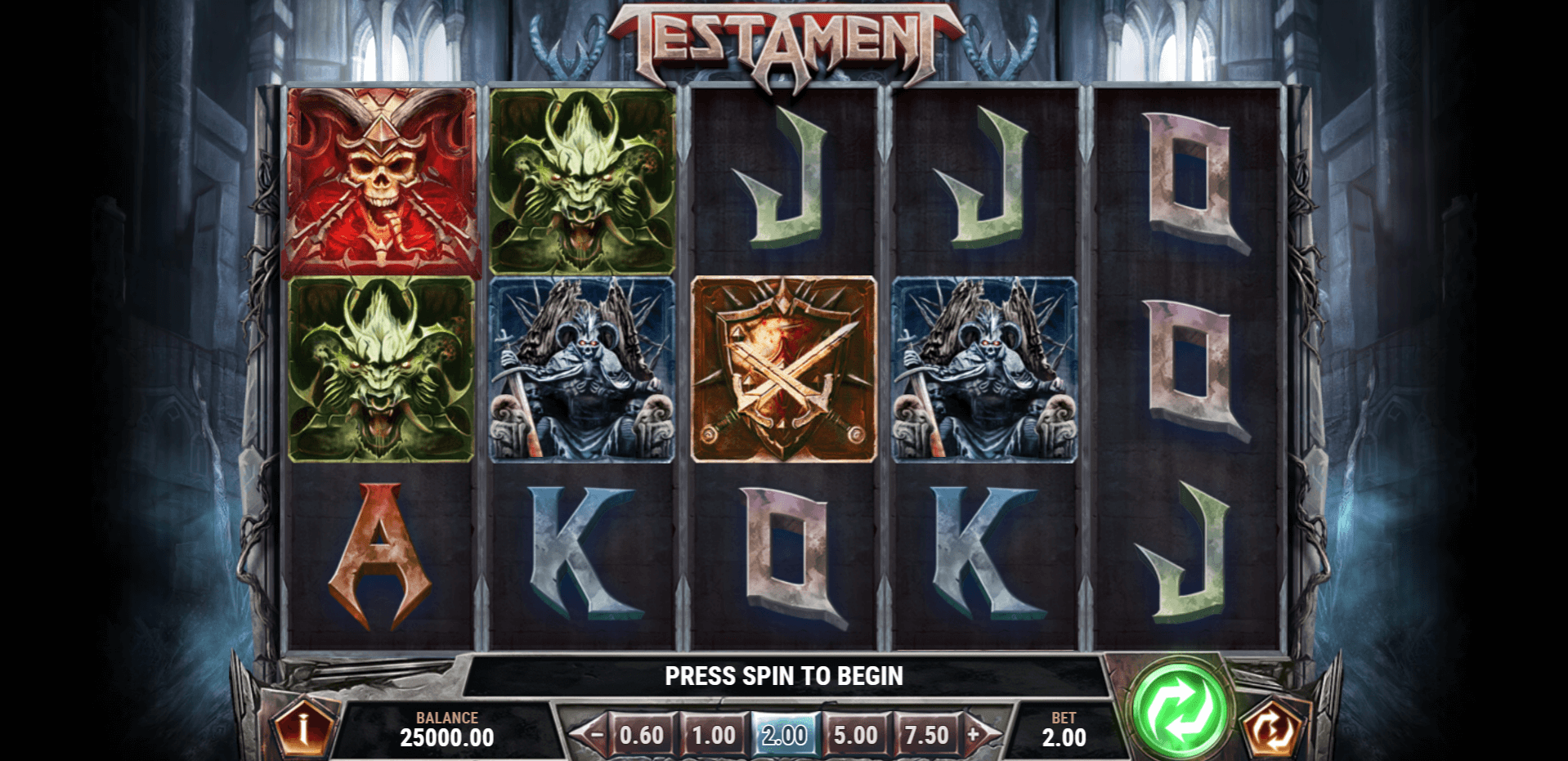 Testament slot play free