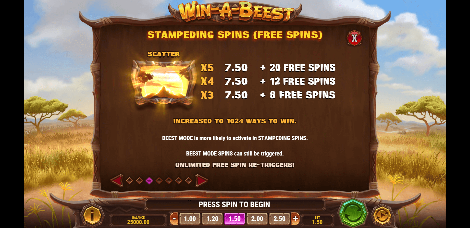 win a beest slot machine detail image 2