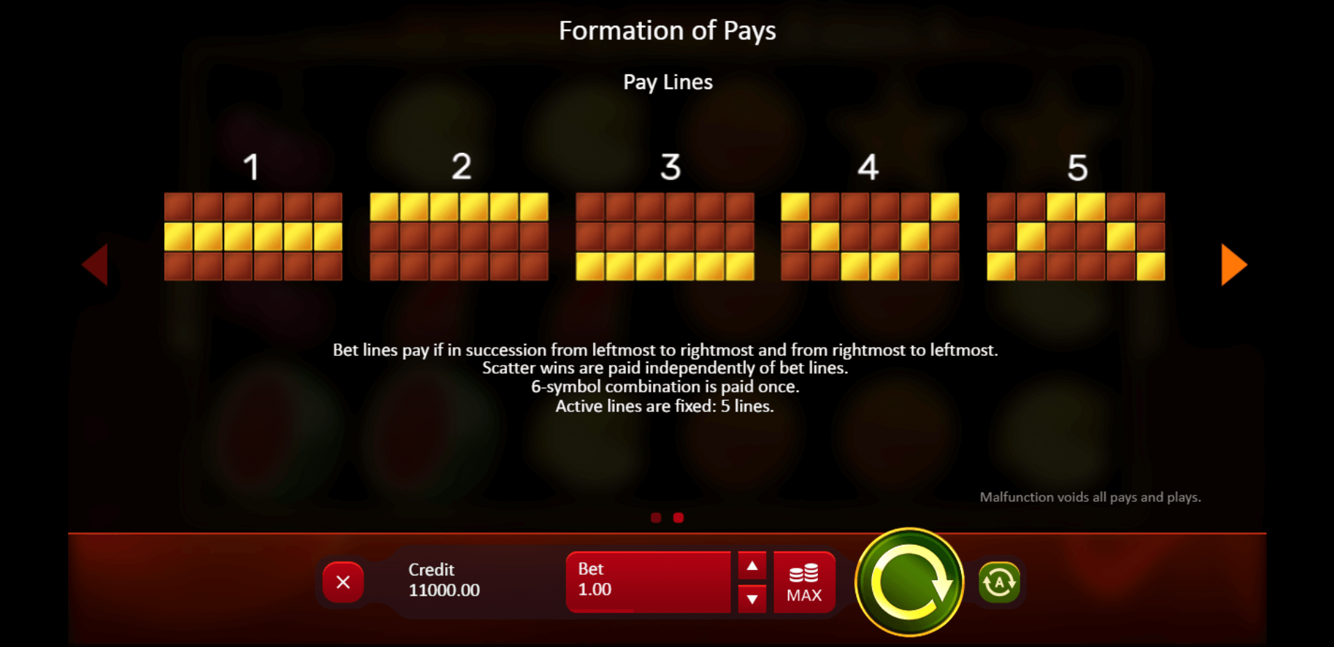 sevens and fruits 6 reels slot machine detail image 0