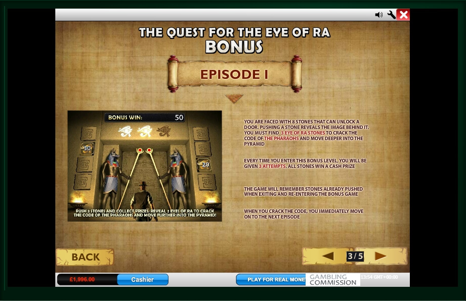 daring dave & the eye of ra slot machine detail image 2