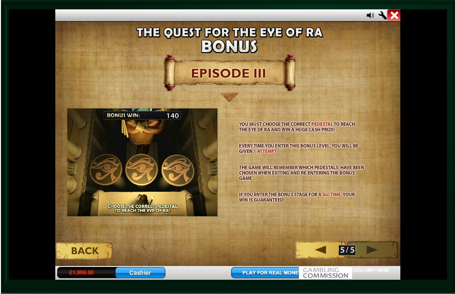 daring dave & the eye of ra slot machine detail image 0