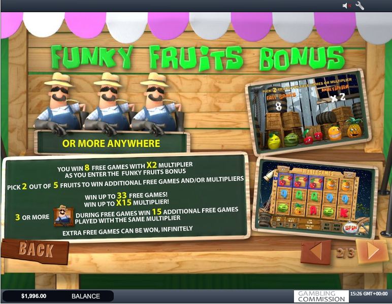 funky fruits farm slot machine detail image 1