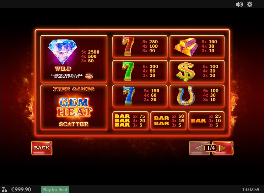 gem heat slot machine detail image 3