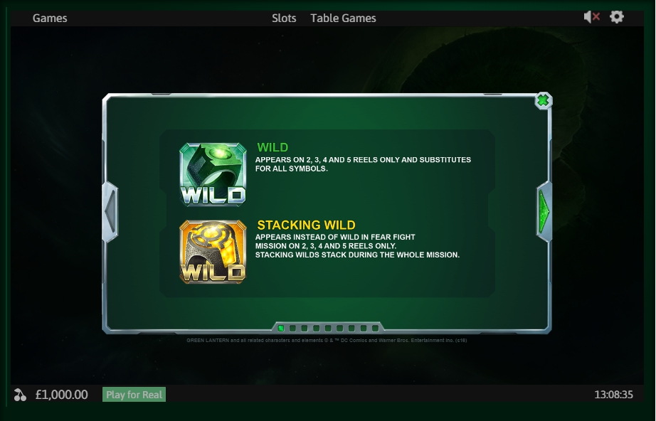 green lantern slot machine detail image 8