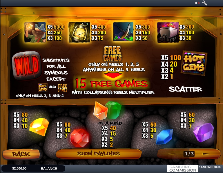 hot gems slot machine detail image 2