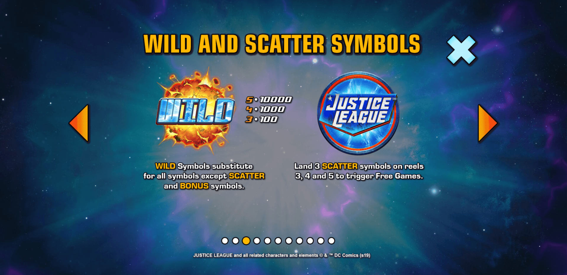 justice league comic slot machine detail image 2