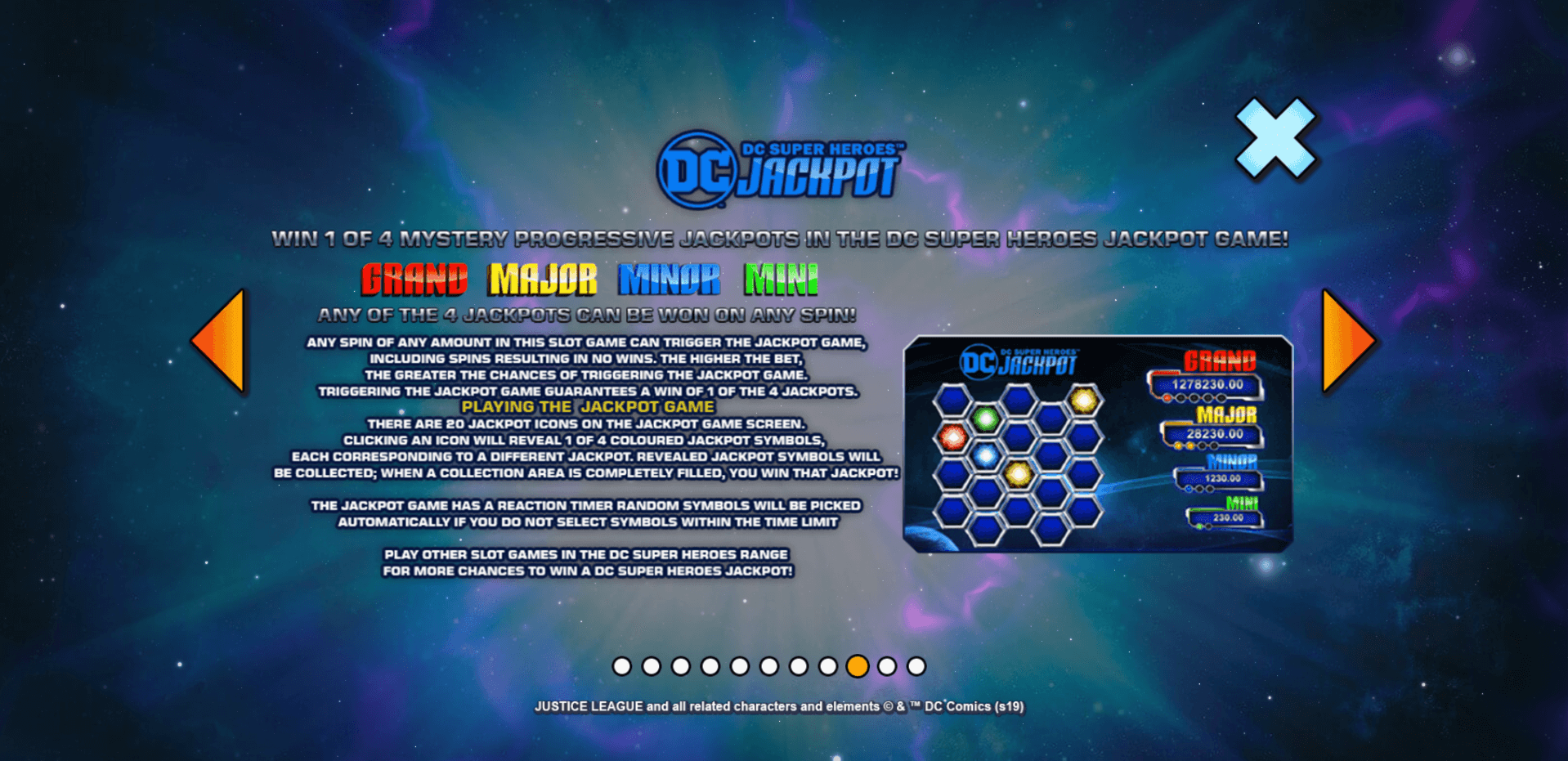 justice league comic slot machine detail image 8
