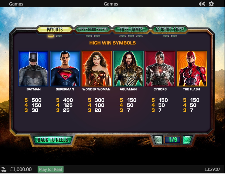 justice league slot machine detail image 8