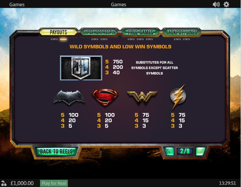 justice league slot machine detail image 7