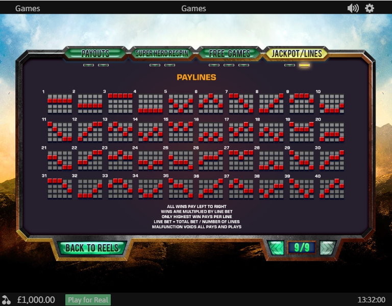 justice league slot machine detail image 0