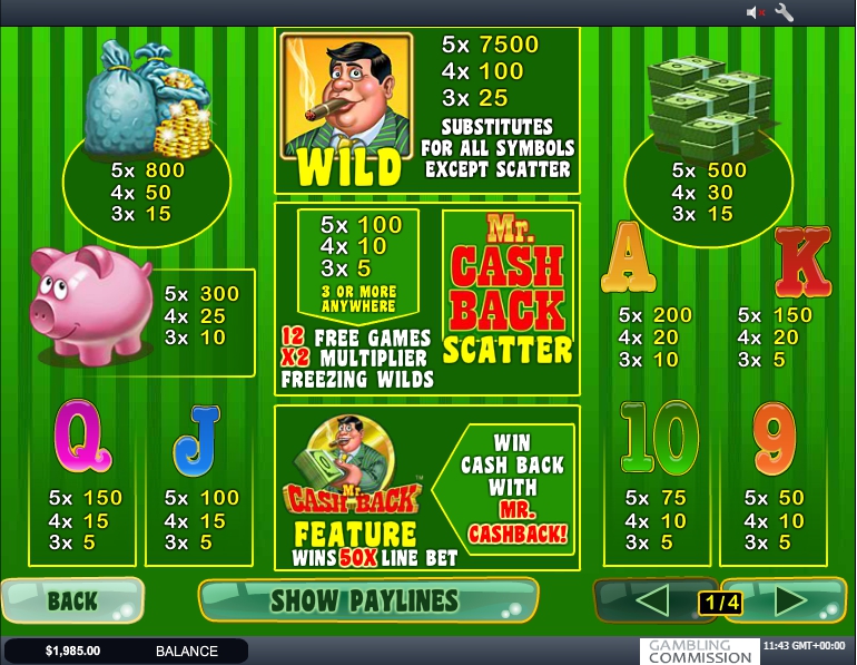 mr. cashback slot machine detail image 3