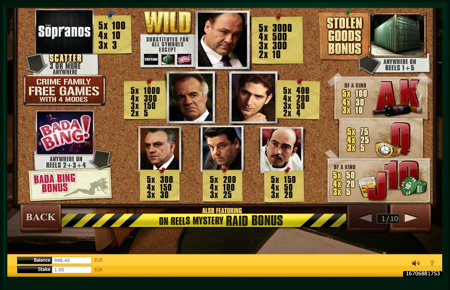 the sopranos slot machine detail image 9