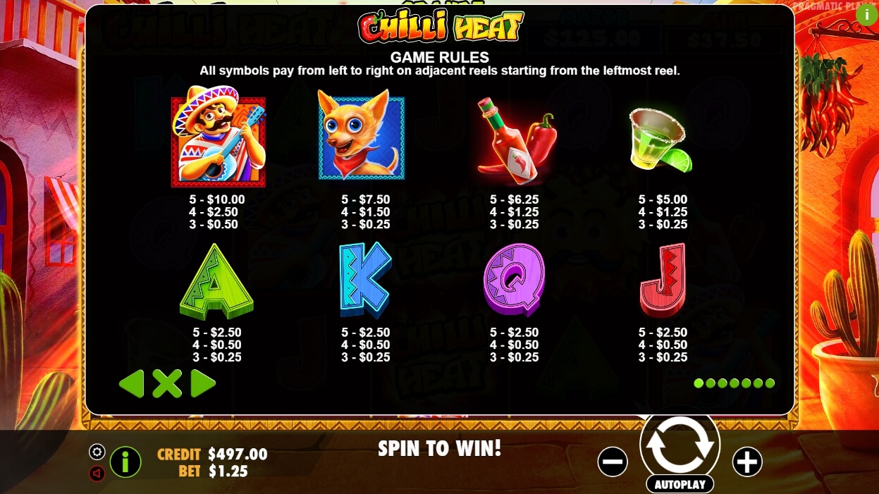 chilli heat slot machine detail image 6