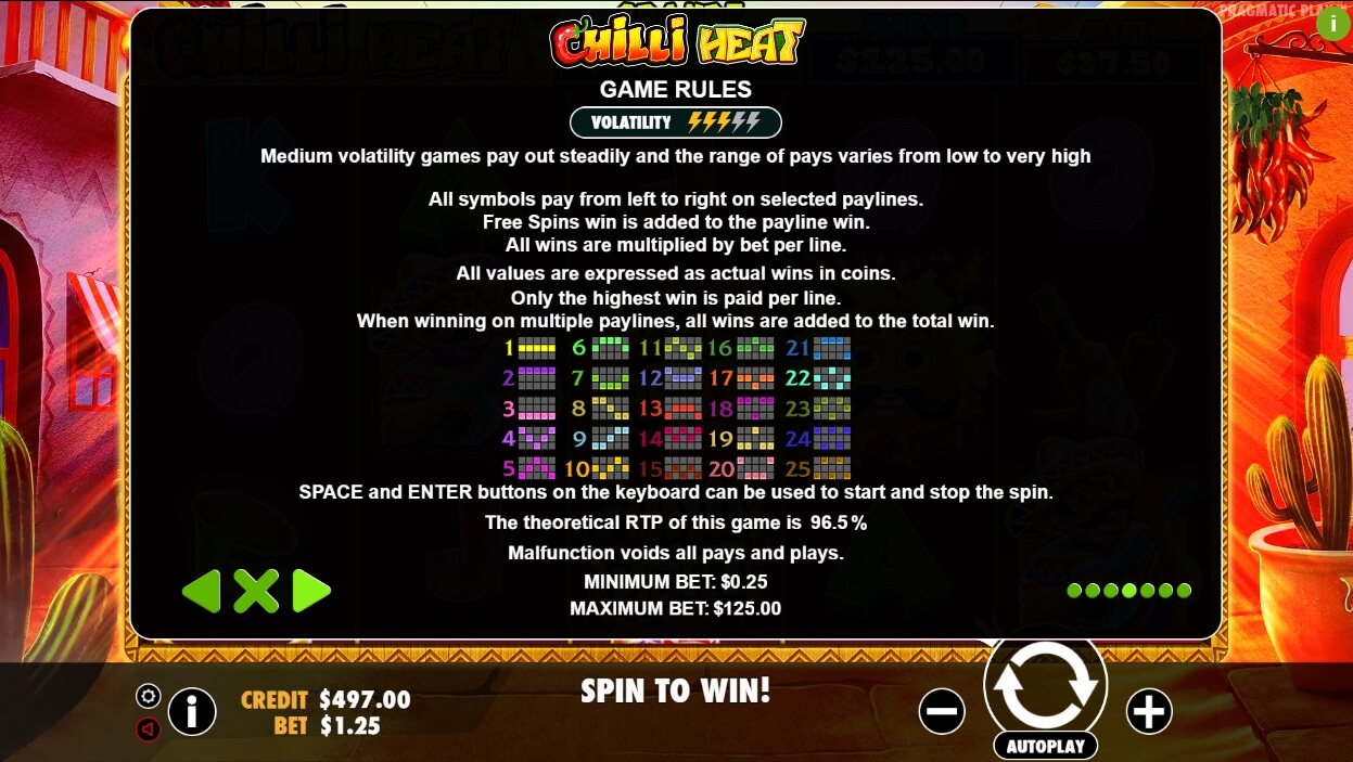 chilli heat slot machine detail image 3