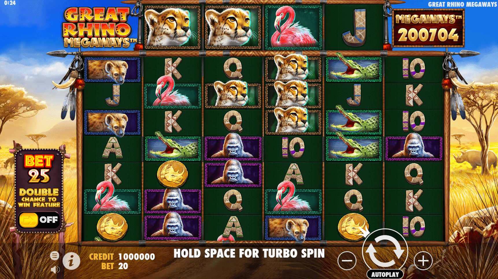 Great Rhino Megaways slot play free