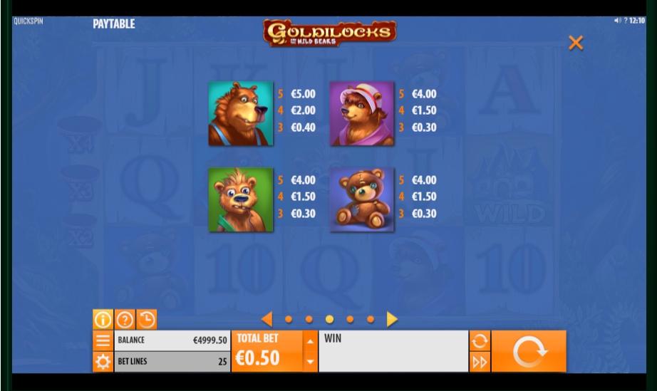 goldilocks and the wild bears slot machine detail image 2