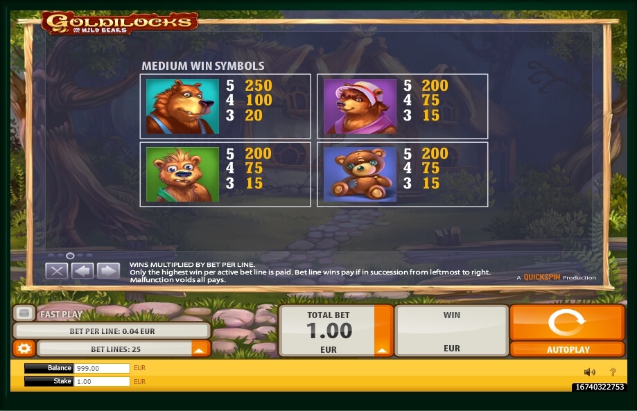 goldilocks and the wild bears slot machine detail image 7