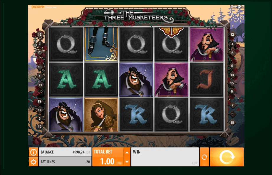 The Three Musketeers slot play free