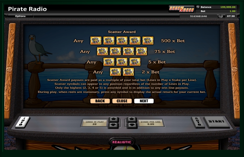 pirate radio slot machine detail image 2