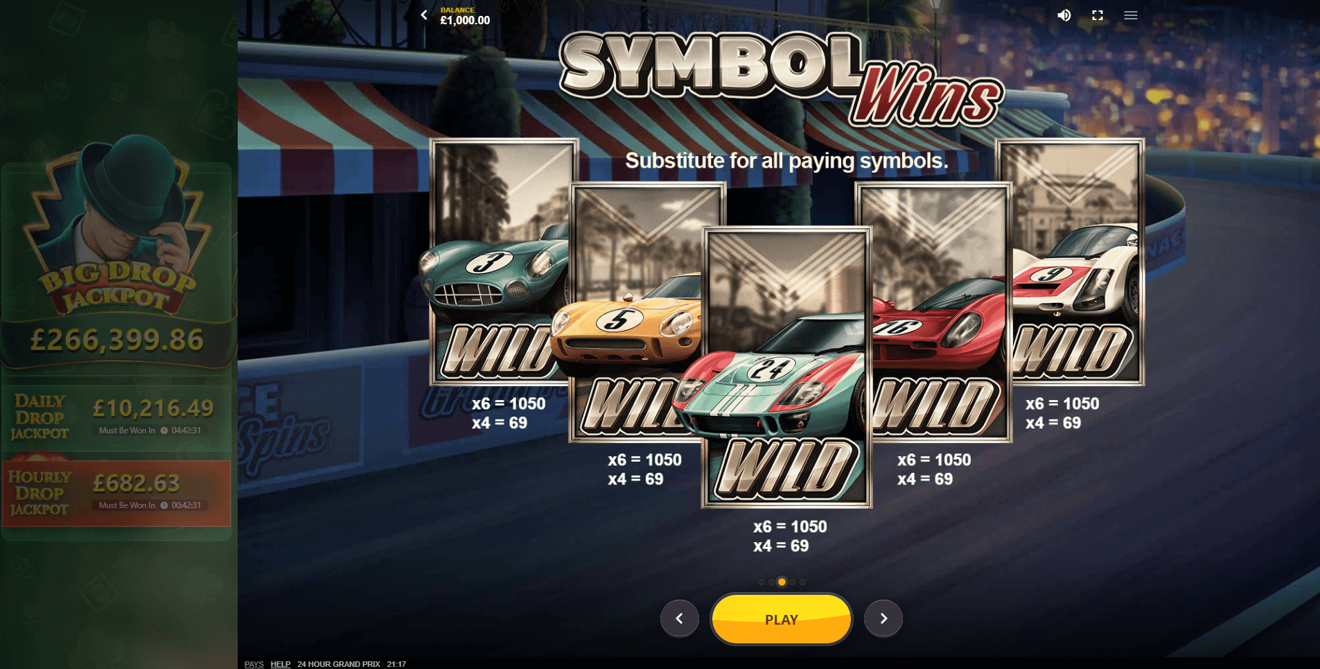 24 hour grand prix slot machine detail image 0