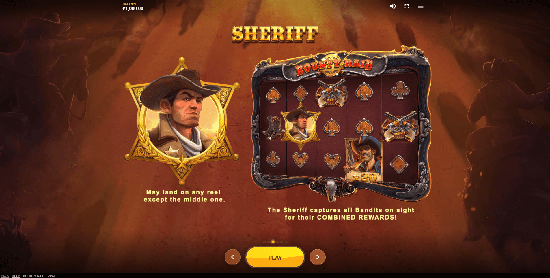 bounty raid slot machine detail image 1