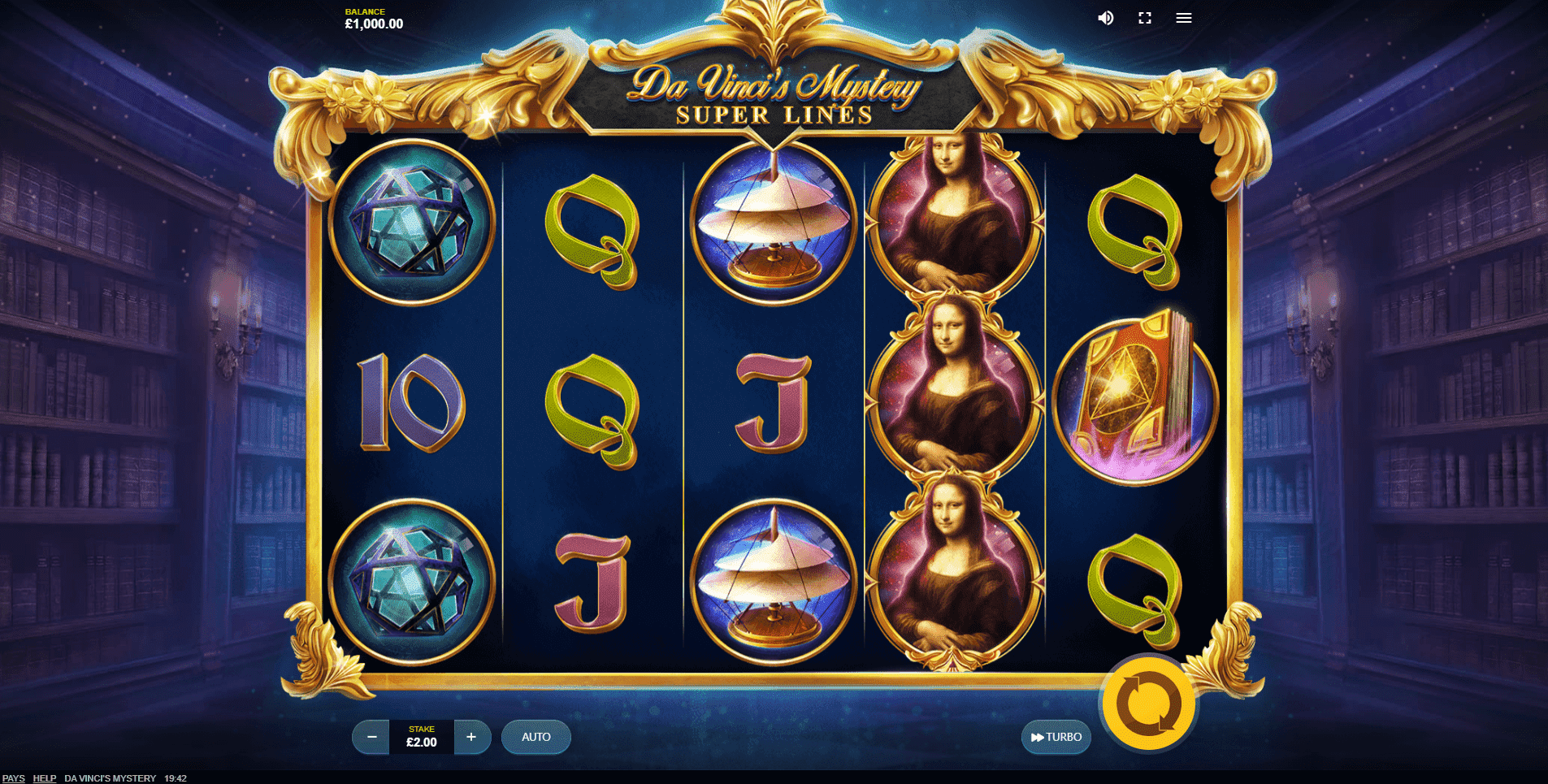 Da Vincis Mystery slot play free