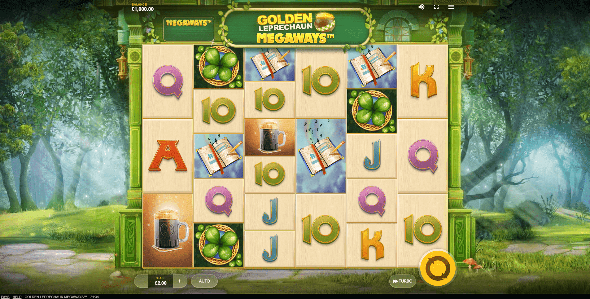 Golden Leprechaun Megaways slot play free