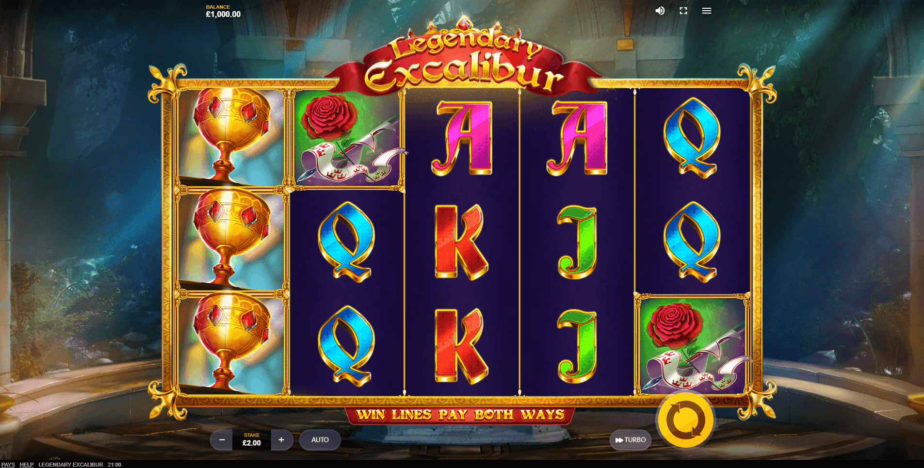 Legendary Excalibur slot play free